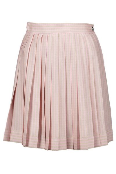 Versace Chain-Printed Pleated Mini Skirt