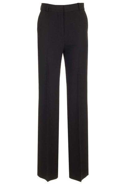 Totême Pressed Creased Flared Leg Trousers