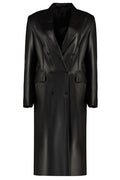Salvatore Santoro Double Breasted Mid Length Leather Coat