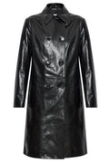 Jil Sander Double-Breasted Leather Coat