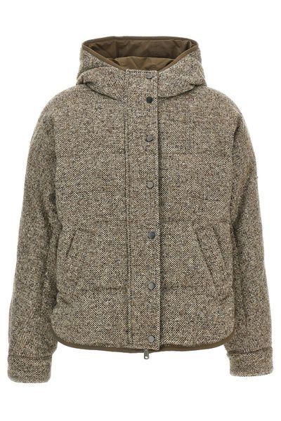 Brunello Cucinelli Quilted Hooded Jacket