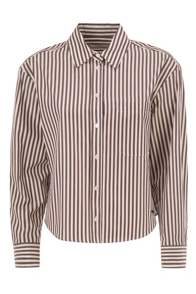 Weekend Max Mara Panetto Striped Button-Up Shirt