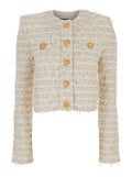 Balmain Cropped Tweed Jacket