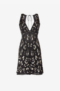 Roberto Cavalli Sequin-Embellished Open-Back Dress