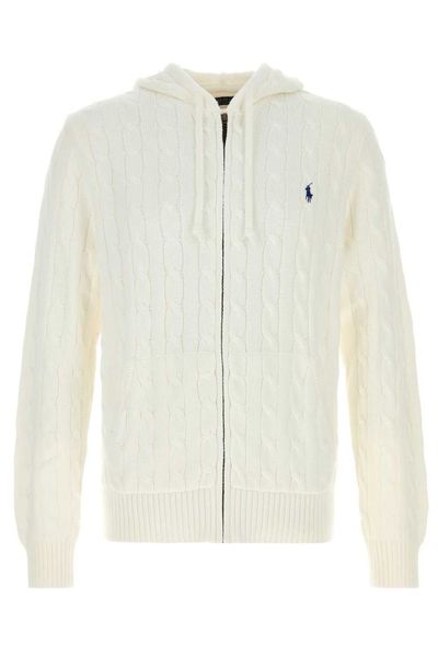 Polo Ralph Lauren Cable Knit Zip Hooded Jumper
