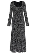 Dolce & Gabbana Printed Long Sleeve Midi Dress