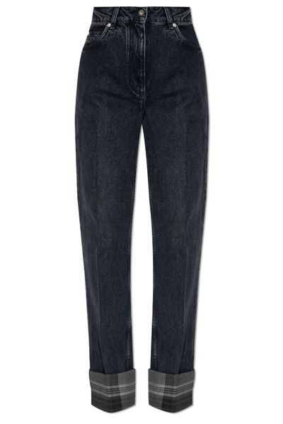 Ferragamo Straight-Leg Turn-Up Jeans