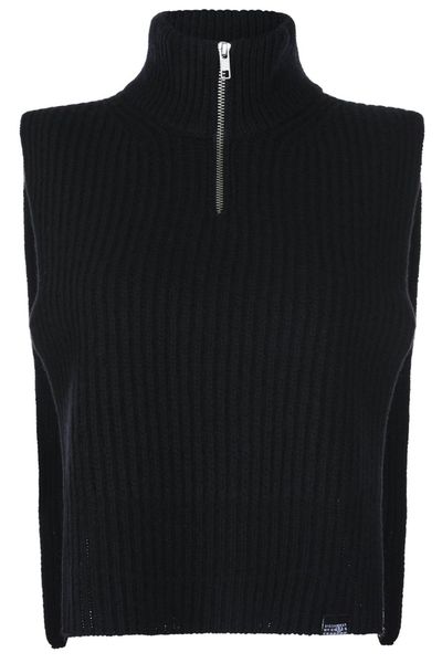 MM6 Maison Margiela Knitted Half-Zip Vest