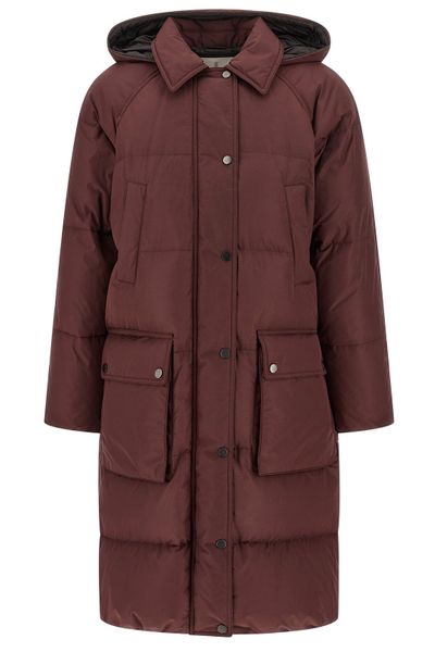 Brunello Cucinelli Zipped Hooded Quilted Coat