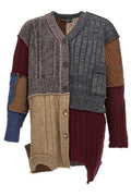 Dolce & Gabbana Patchwork Distressed Knit Cardigan