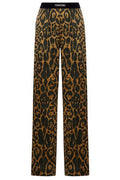 Tom Ford Leopard Printed Wide Leg Pants