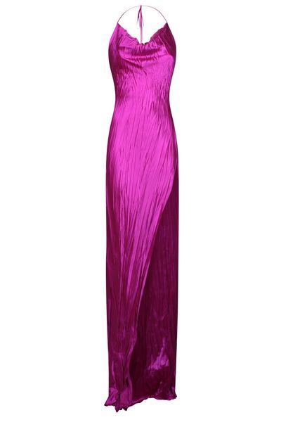 Roberto Cavalli Crinkled Long Dress