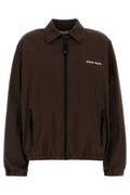 Miu Miu Logo Zip-Up Blouson Jacket
