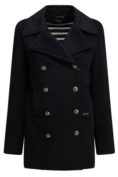 Saint James Double-Breasted Peacoat