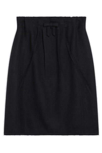 Prada Bow-Detailed Midi Skirt