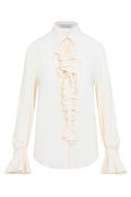 Alberta Ferretti Ruffled CrêPe De Chine Blouse