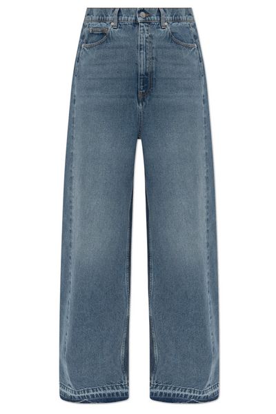 Stella McCartney Two-Tone Wash Slouchy Straight Leg Jeans
