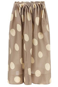 Khaite Riley Polka-Dot Maxi Skirt