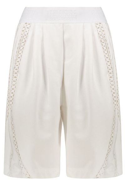 Alberta Ferretti High-Rise Pleated Shorts