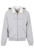 Versace Logo-Embroidered Zipped Hoodie