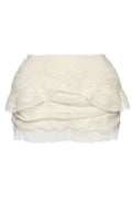 Magda Butrym Draped Lace Mini Skirt