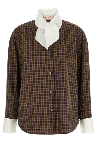 Marni Scarf Collar Shirt