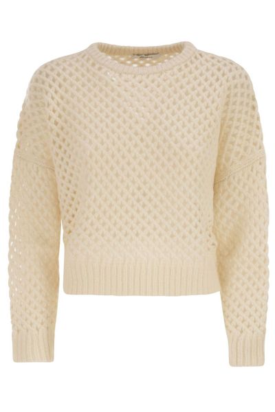 Max Mara Essen Perforated Crewneck Jumper