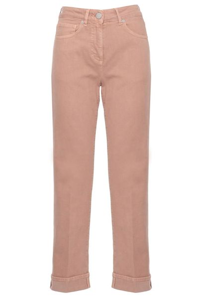 Peserico Cuffed Straight-Leg Jeans