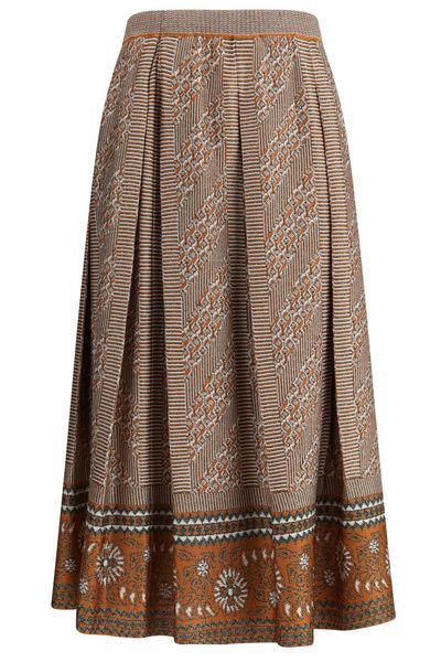 Valentino All-Over Patterned Knitted Skirt