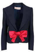 Valentino Single-Breasted Bow Detailed Blazer