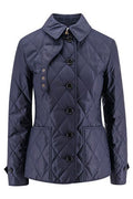 Burberry Collared Button-Up Quilted Jacket