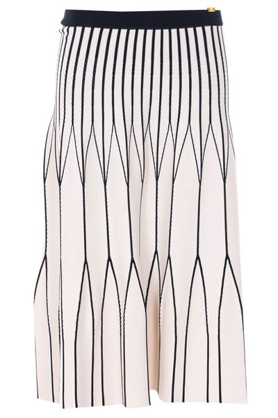 Elisabetta Franchi Two-Colour Knitted Skirt