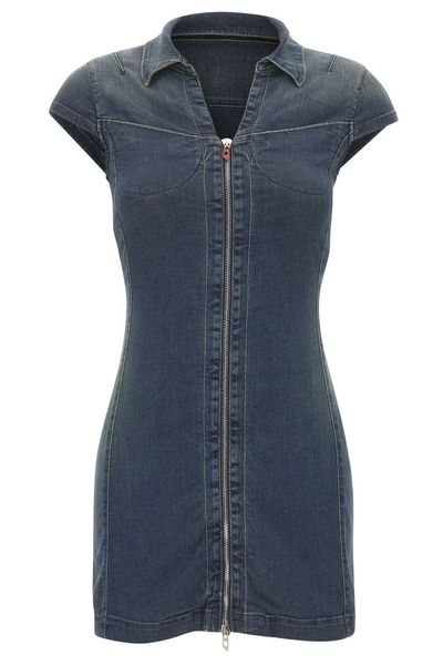 Diesel De Lorvyn Zip-Front Mini Dress