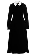Tory Burch Long-Sleeved Velvet Shirt Dress
