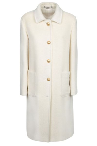 Tagliatore Golden Button Alpaca Coat