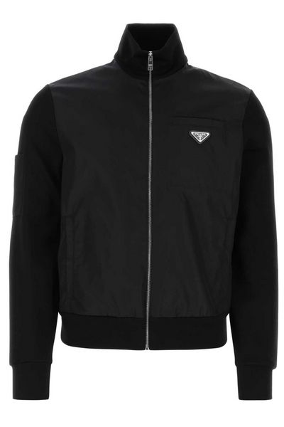 Prada Long-Sleeved Zip-Up Sweatshirt
