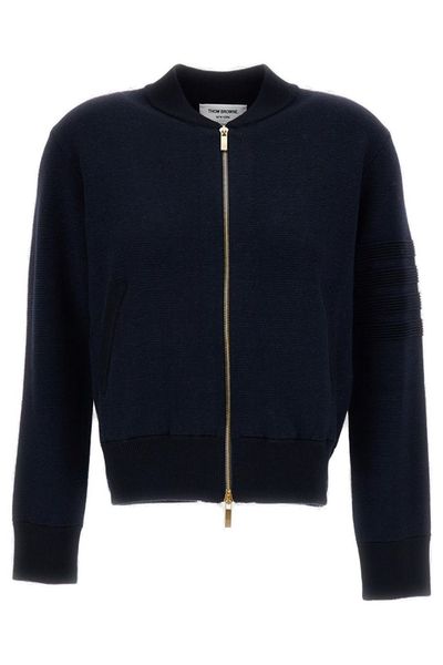 Thom Browne 4-Bar Zipped Bomber Jacket