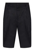 AMI Paris High Waist Wide Bermuda Shorts