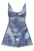 Roberto Cavalli Distressed Mini Dress