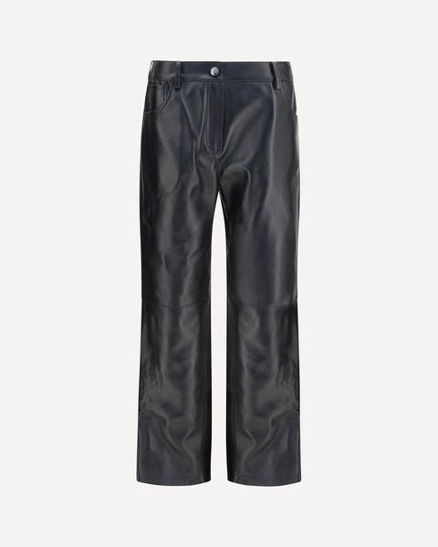 Magda Butrym High-Rise Straight Leather Pants