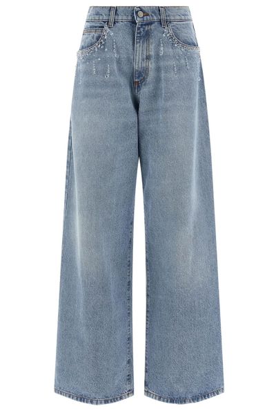Giuseppe Di Morabito Crystal Wide-Leg Jeans