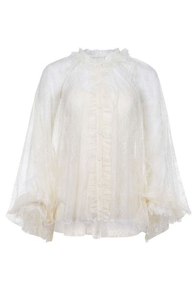 Philosophy Di Lorenzo Serafini Ruffle Detailed Lace Blouse