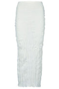 Totême Crinkled Knitted Skirt