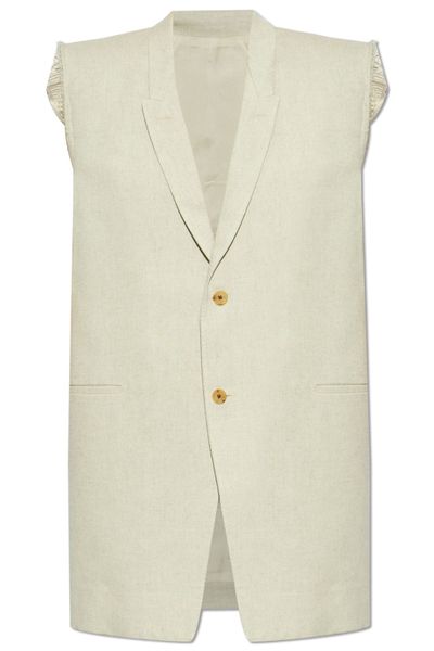 Rick Owens Hollywood Dirt Tailored Sleeveless Waistcoat