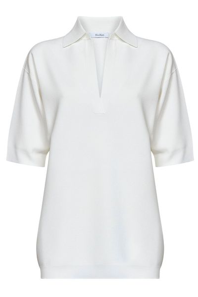 Max Mara Long Crepe Knitted Top