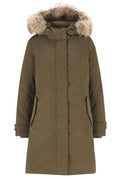 Woolrich Long Sleeved Hooded Coat