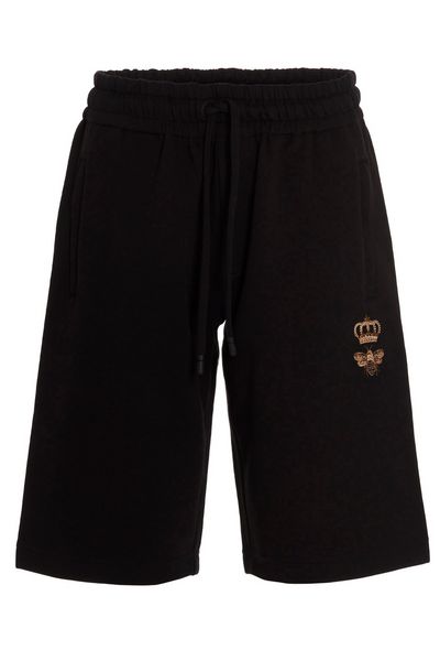 Dolce & Gabbana Logo Embroidered Drawstring Shorts