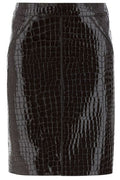 Tom Ford Embossed Mini Leather Skirt