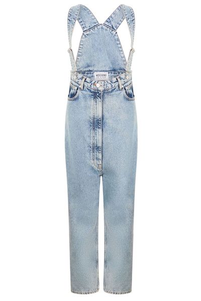 Moschino Relaxed Straight-Leg Denim Jumpsuit