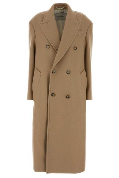 AMI Paris Double-Breasted Long Coat